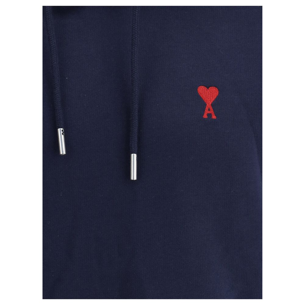 Ami Paris Blue Cotton Sweatshirt Ami Paris