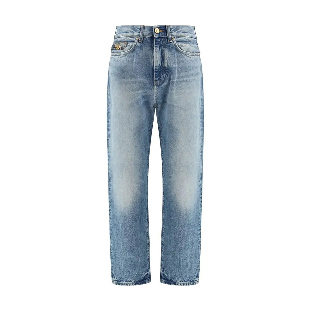 Versace Blue Cotton Jeans Denim Versace