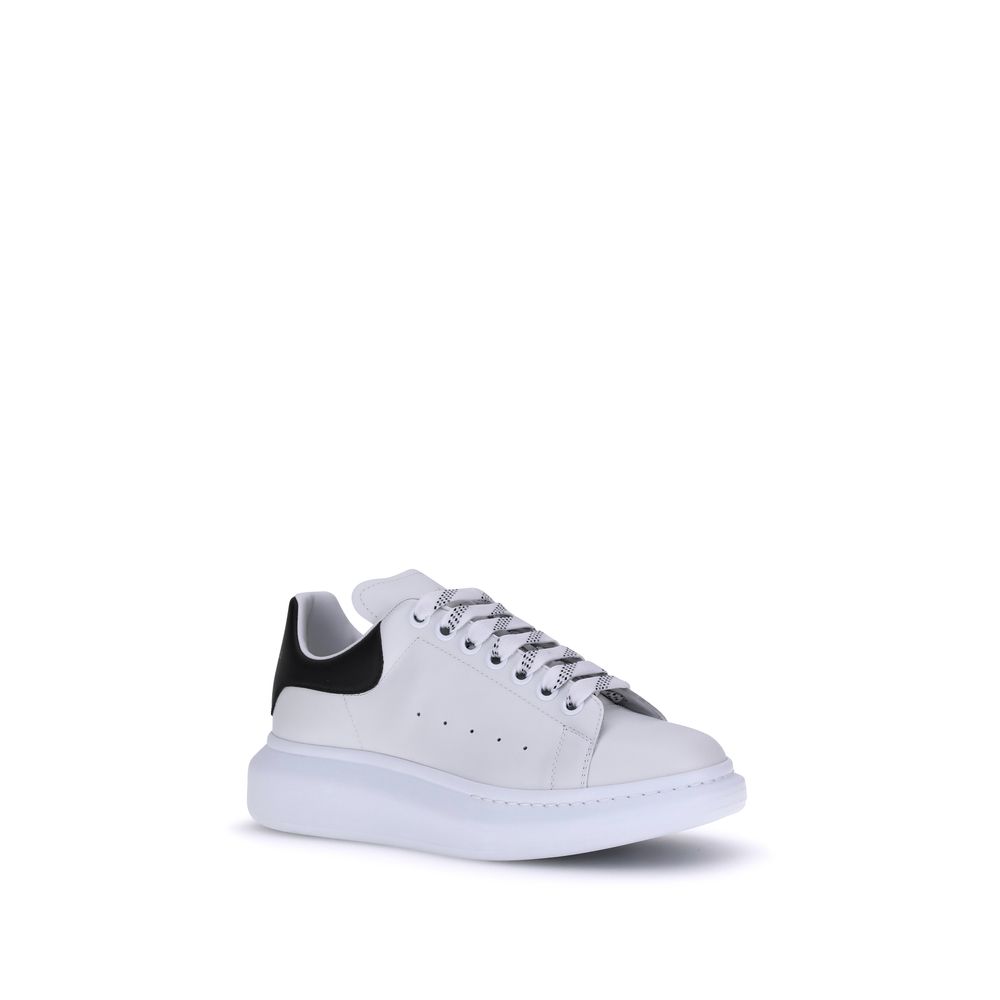 Alexander McQueen White Calf Leather Bos Taurus Platform Sneakers