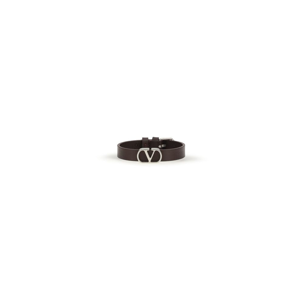 Valentino Garavani Purple Calf Leather Bos Taurus Bracelet Valentino Garavani