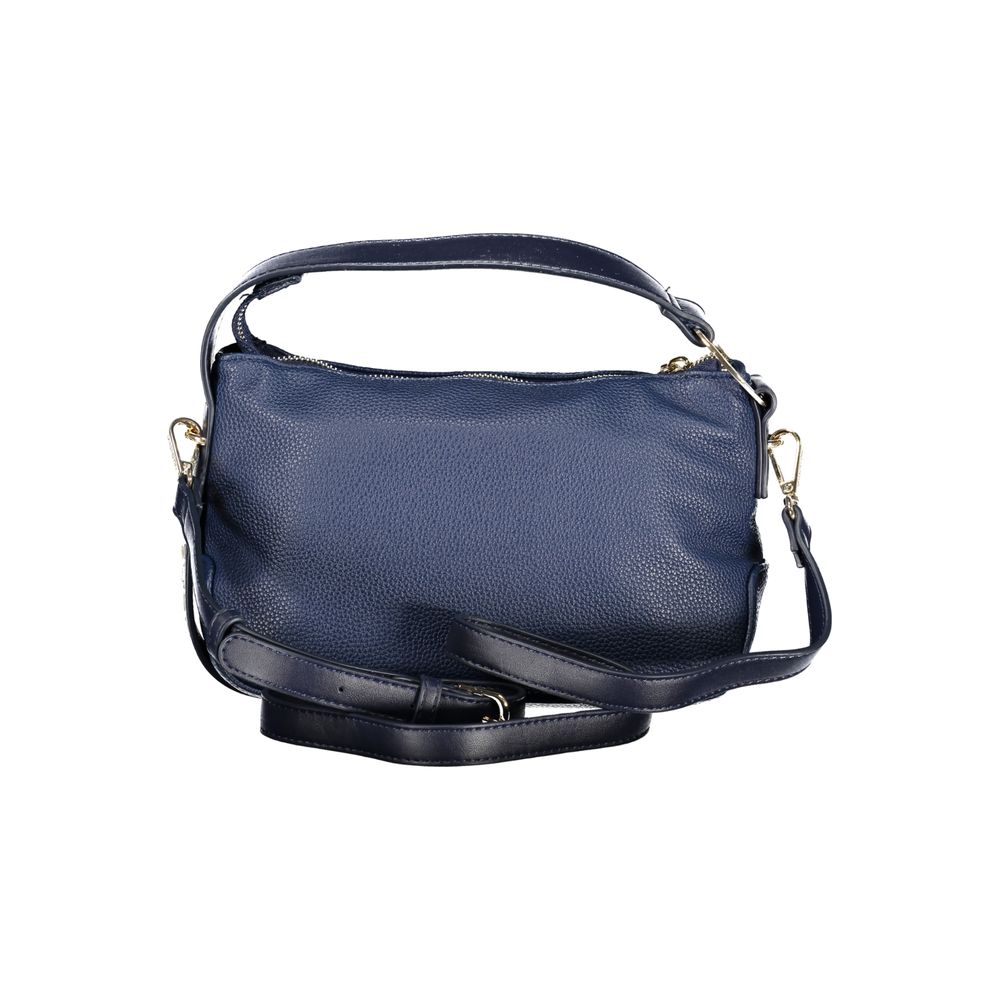 Mario Valentino Blue Polyurethane Women's Bag with Adjustable Strap and Pocket Mario Valentino