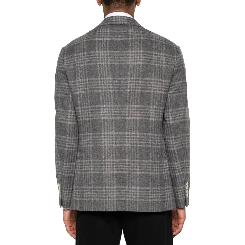Brunello Cucinelli Gray Cashmere Blazer Brunello Cucinelli