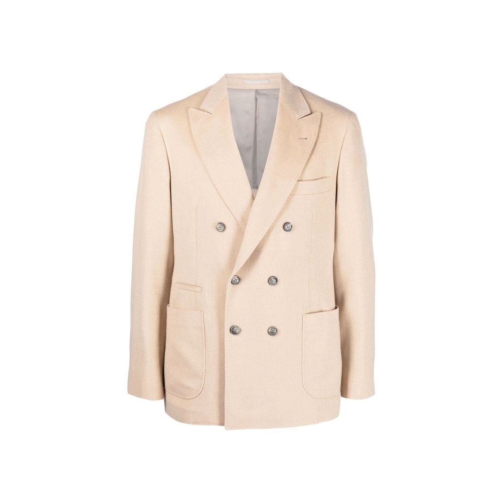 Brunello Cucinelli Beige Wool Blazer Brunello Cucinelli