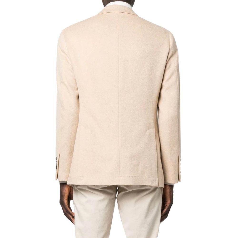 Brunello Cucinelli Beige Wool Blazer Brunello Cucinelli