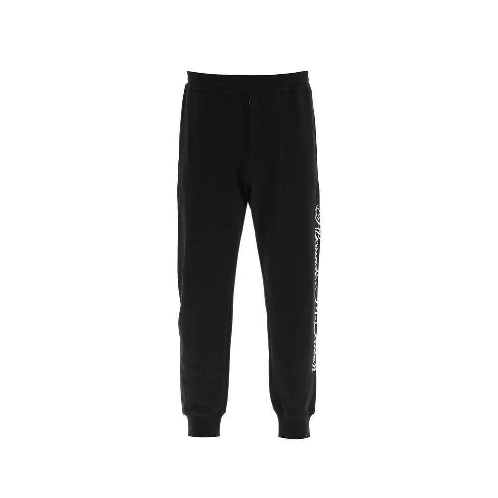 Alexander McQueen Black Cotton Joggers (Workout Pants) Alexander McQueen