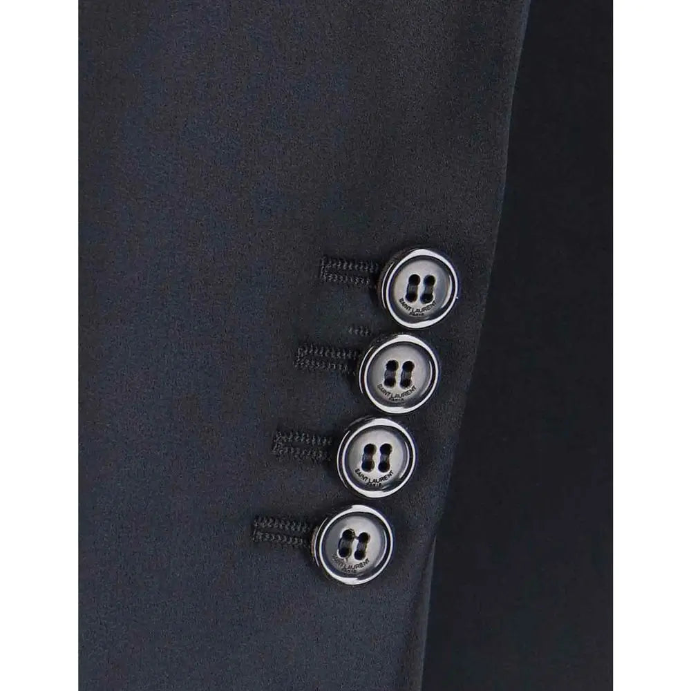 Saint Laurent Black Acetate Coat Saint Laurent
