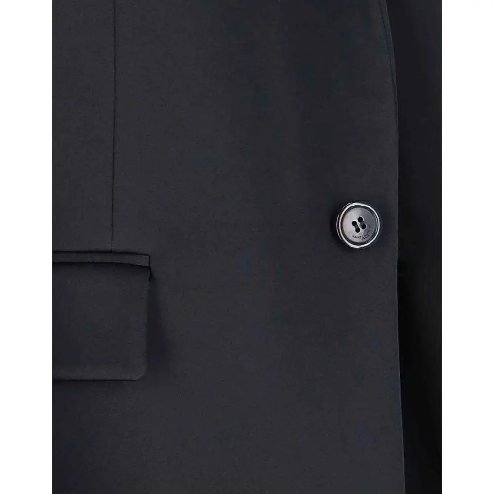 Saint Laurent Black Acetate Coat Saint Laurent