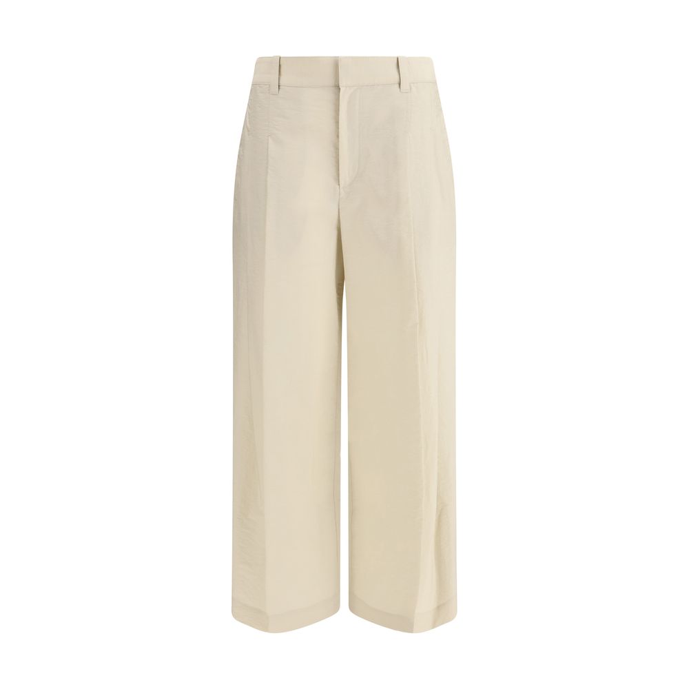 Brunello Cucinelli Beige Cotton Casual Pants Brunello Cucinelli