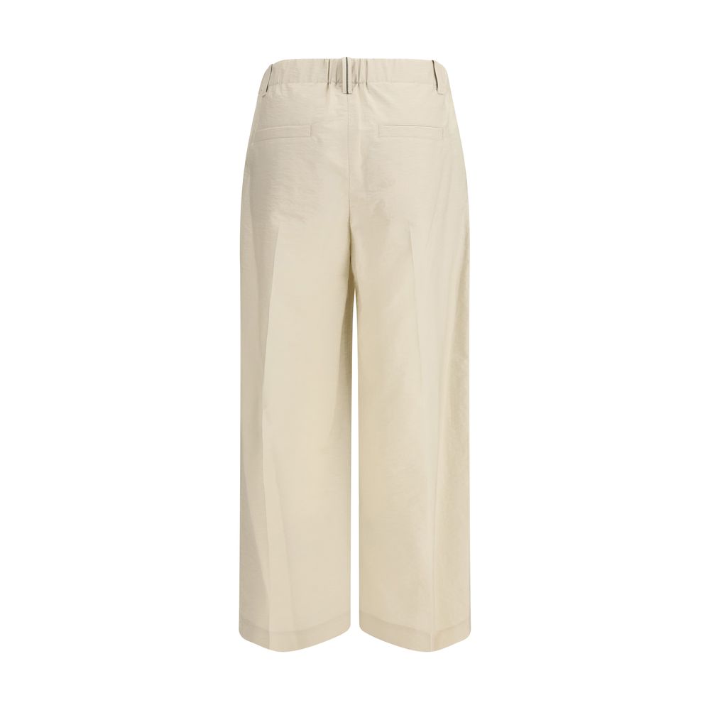 Brunello Cucinelli Beige Cotton Casual Pants Brunello Cucinelli