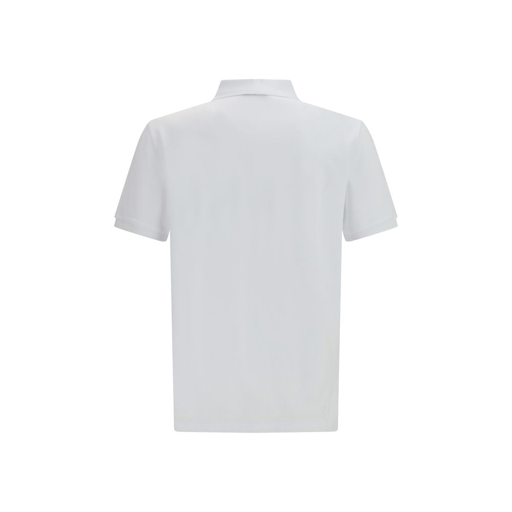 Moschino White Cotton Polo Shirt Moschino