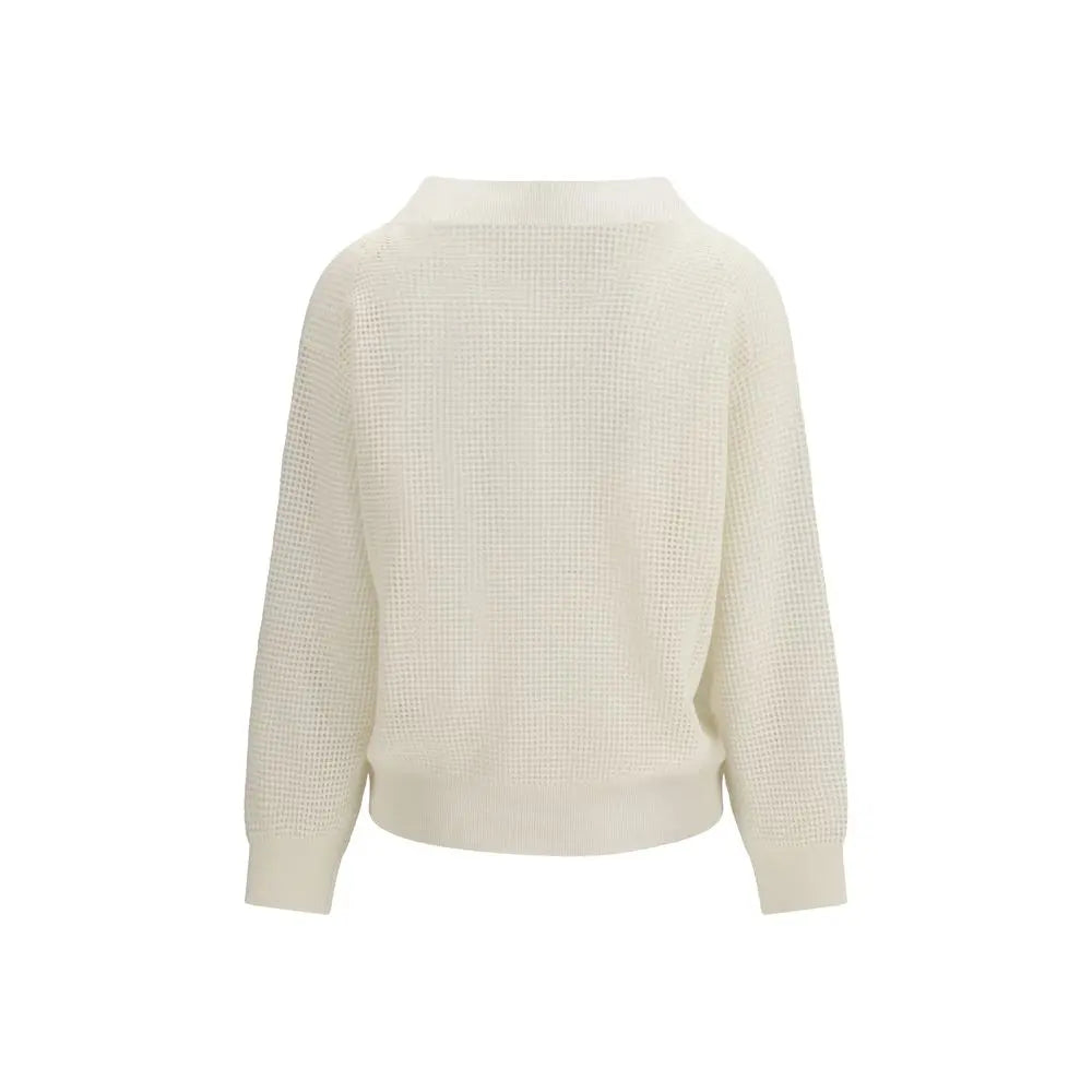 Brunello Cucinelli Beige Cashmere Sweater Brunello Cucinelli