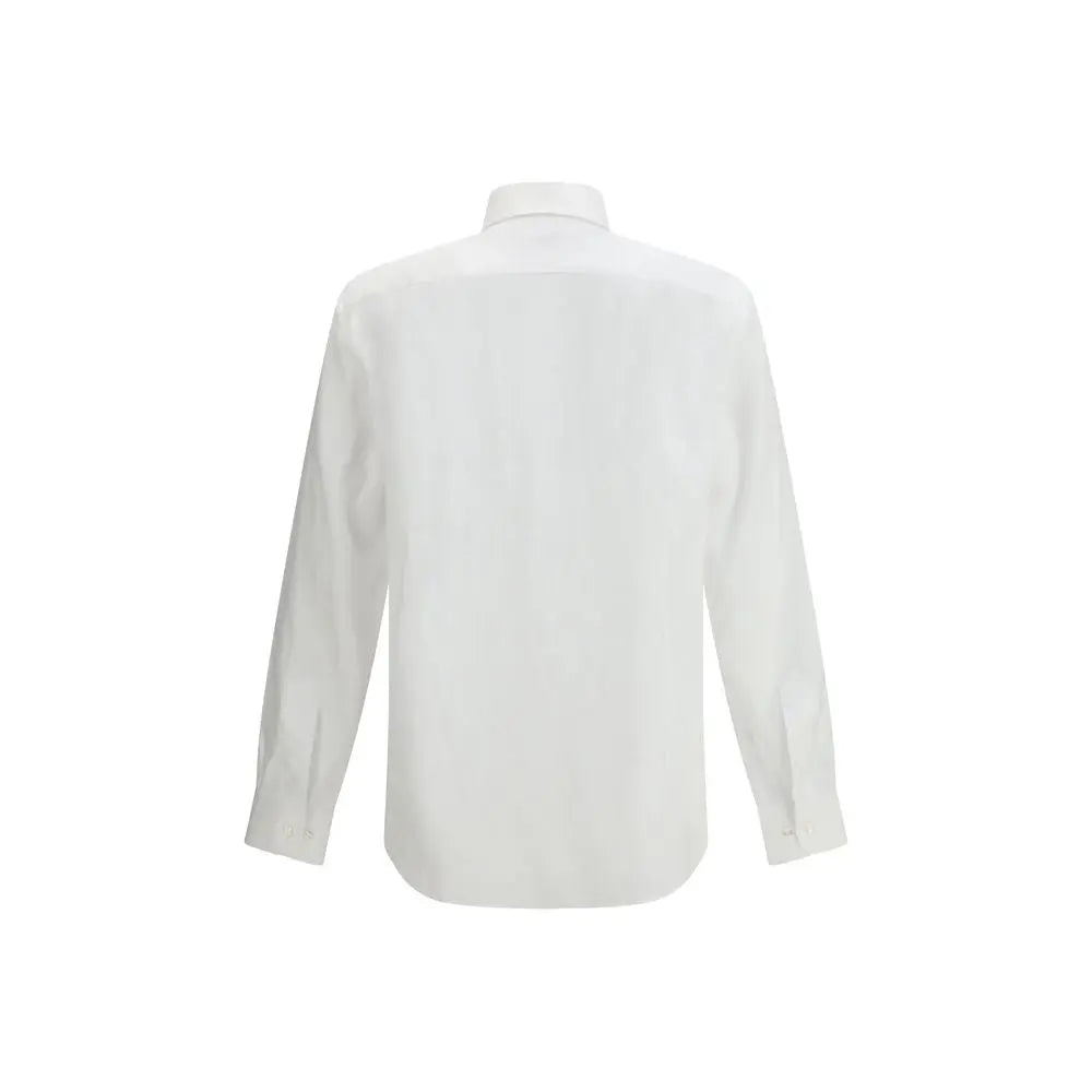 Etro White Linen Dress Shirt Etro