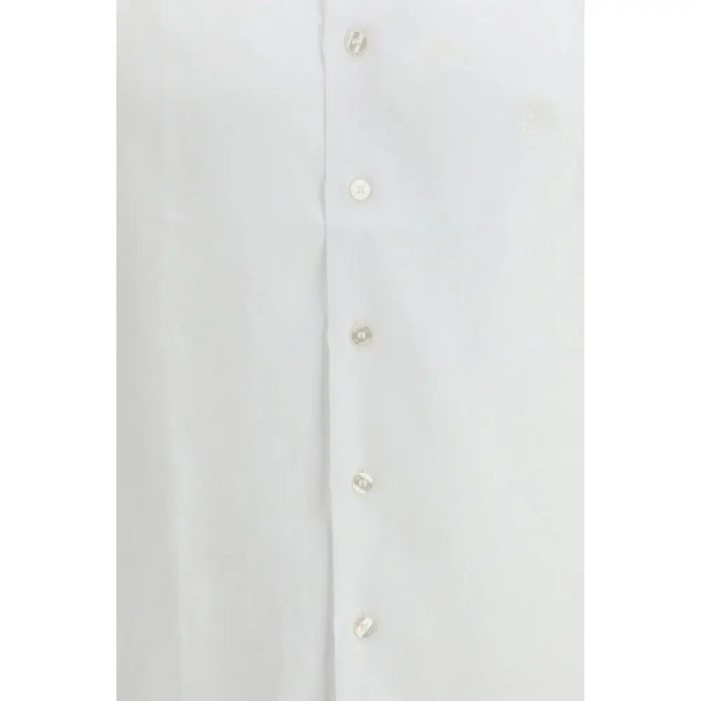 Etro White Linen Dress Shirt Etro