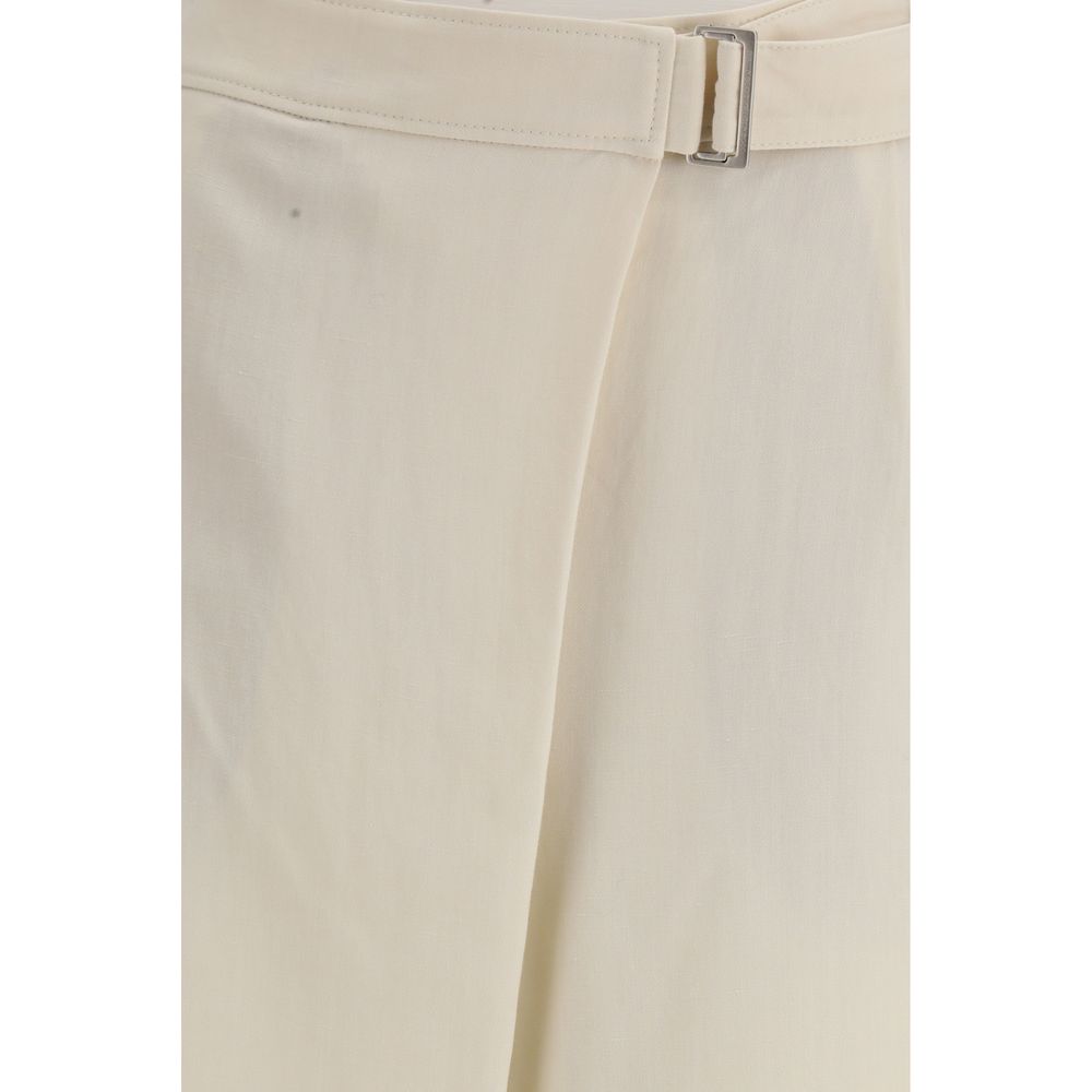Brunello Cucinelli Beige Viscose Casual Pants Brunello Cucinelli
