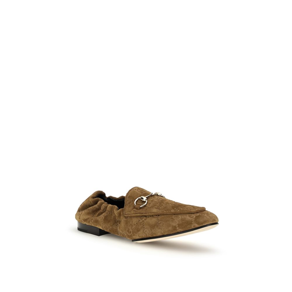 Gucci Brown Calf Leather Bos Taurus Slip-On Loafers Gucci