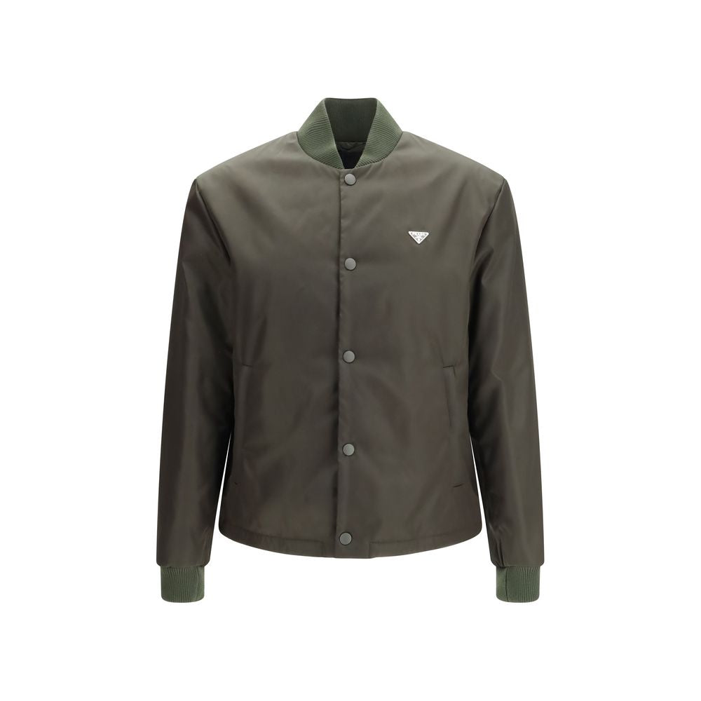 Prada Bicolor Nylon Bomber Prada
