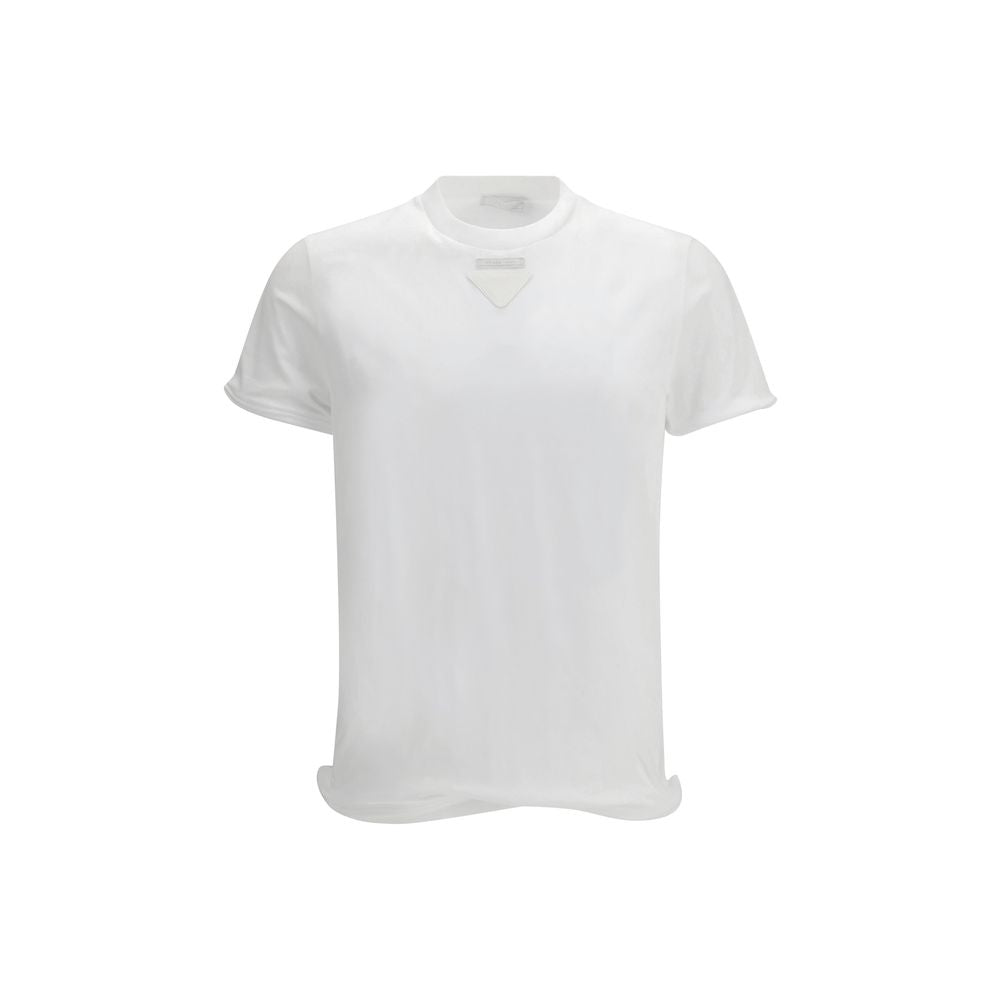 Prada White Cotton T-Shirt Prada