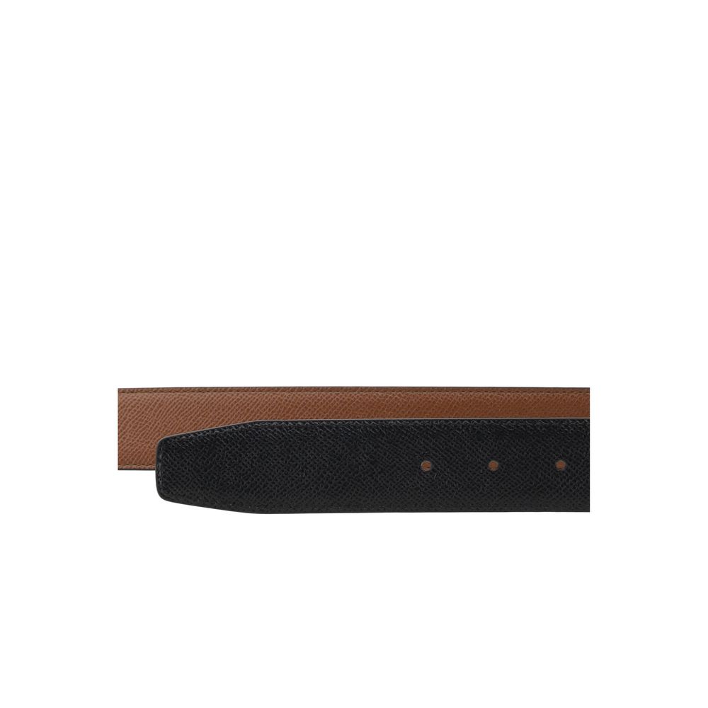 Ferragamo Brown Calf Leather Bos Taurus Belt Ferragamo