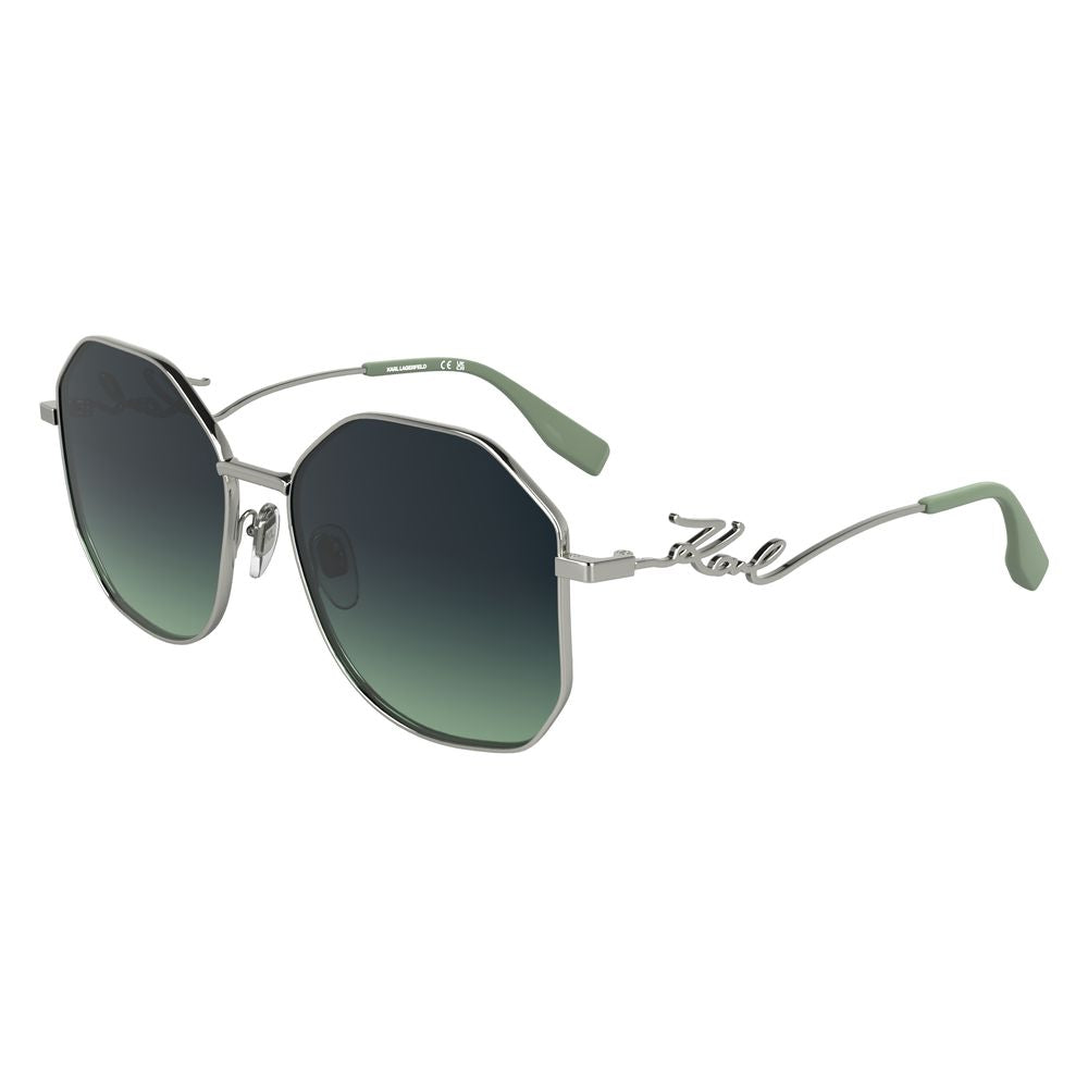Karl Lagerfeld Gray Metal Sunglasses Karl Lagerfeld