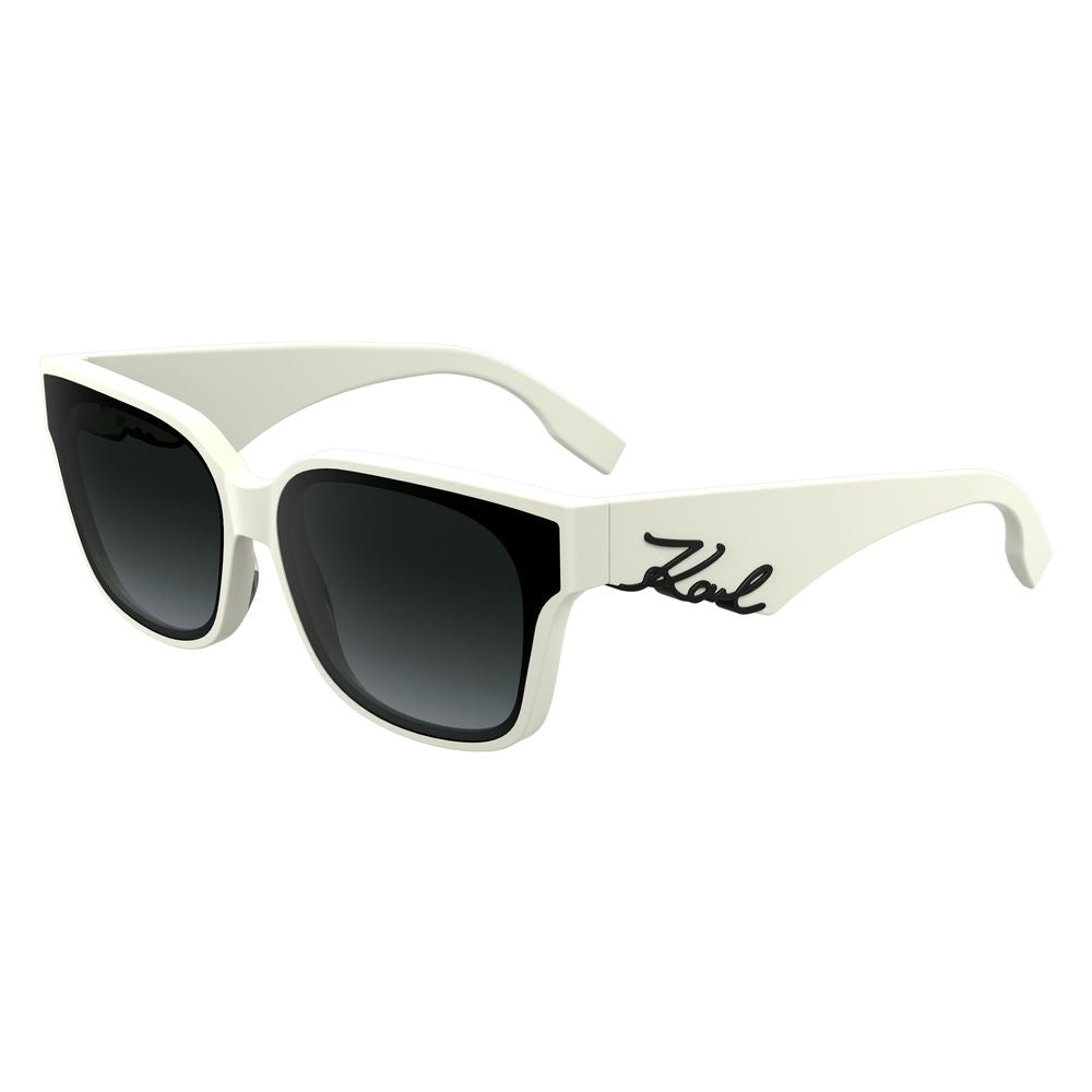 Karl Lagerfeld White Acetate Sunglasses Karl Lagerfeld