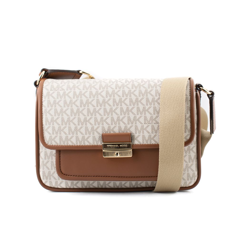 Michael Kors Beige Canvas Crossbody Bag Michael Kors
