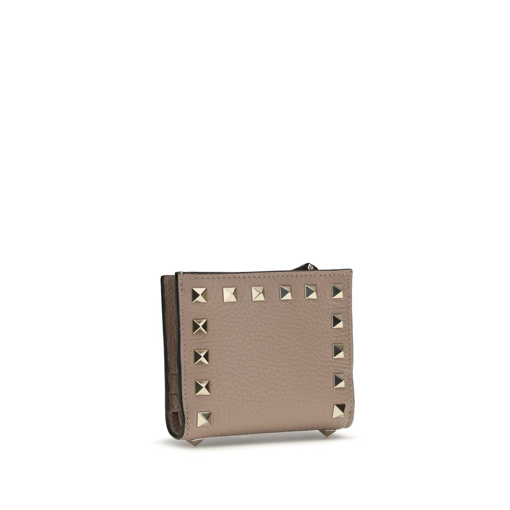 Valentino Garavani Gray Lamb Ovis Aries Aries Wallet Valentino Garavani