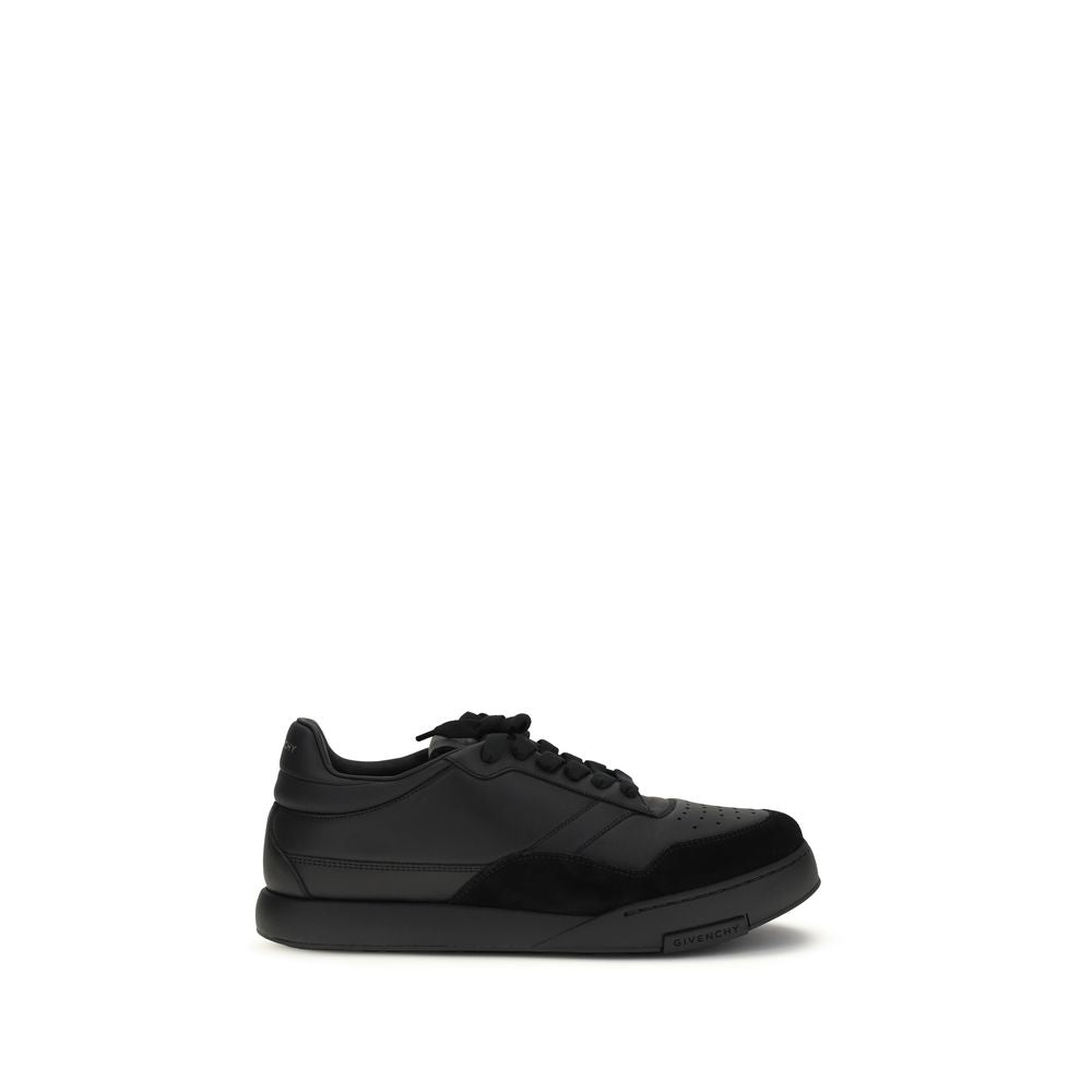 Givenchy Black Calf Leather Bos Taurus Low Top Sneakers Givenchy