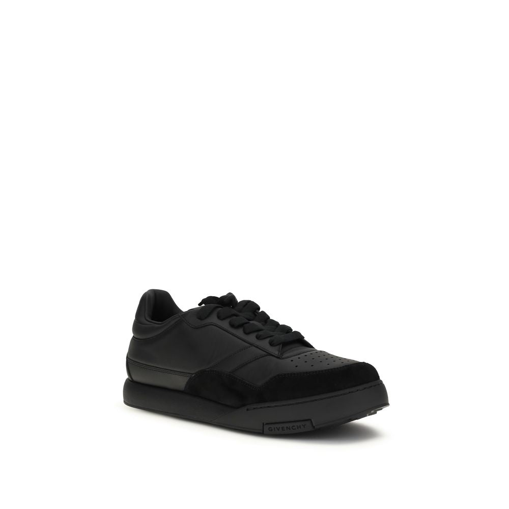 Givenchy Black Calf Leather Bos Taurus Low Top Sneakers Givenchy