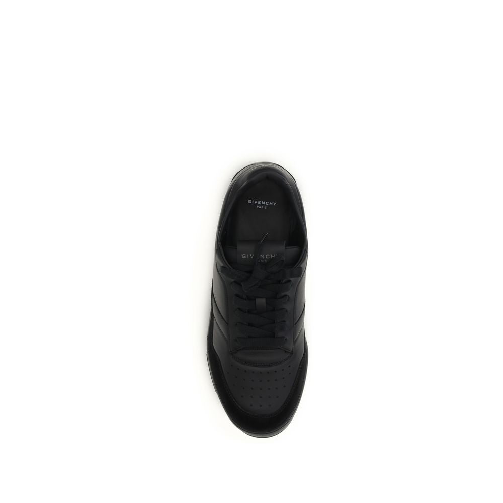 Givenchy Black Calf Leather Bos Taurus Low Top Sneakers Givenchy