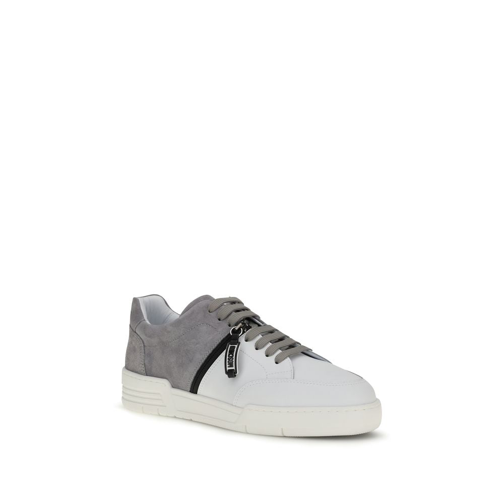 Moschino Multicolor Calf Leather Bos Taurus Low Top Sneakers Moschino