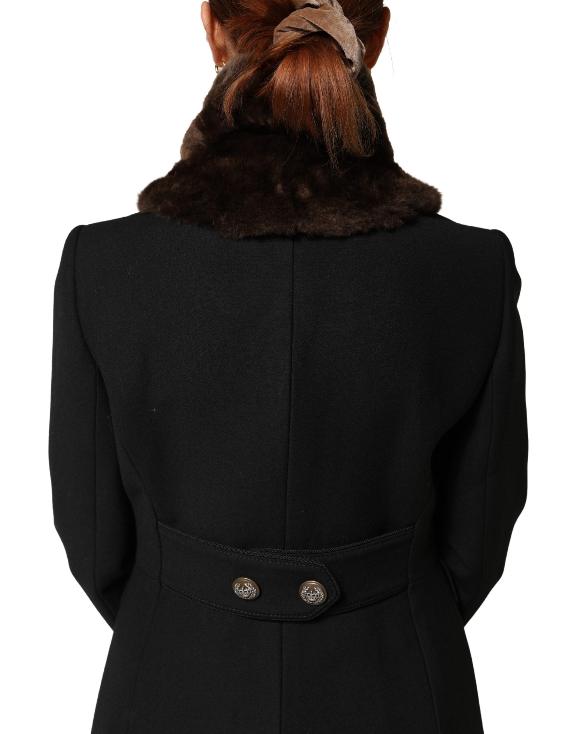 Dolce & Gabbana Brown Fur Shoulder Collar Neck Wrap 60cm x 14cm Scarf Dolce & Gabbana