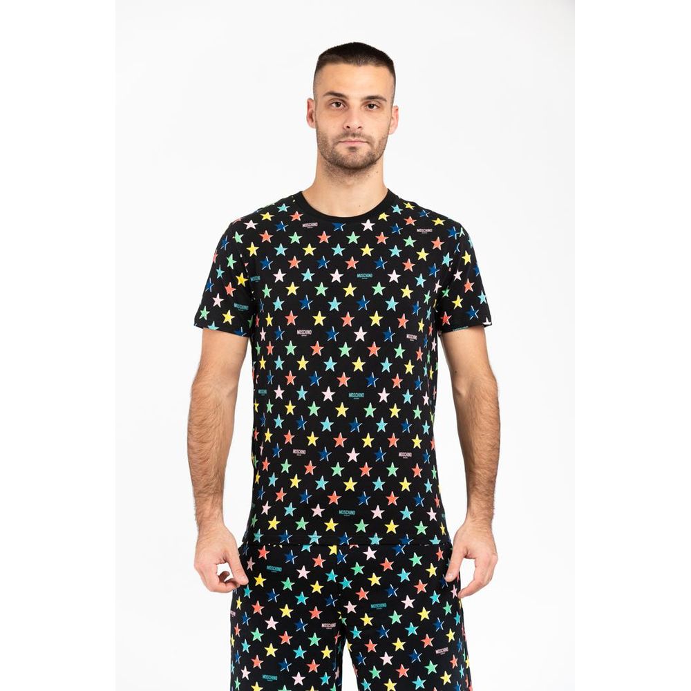 Moschino Black Cotton T-Shirt Moschino