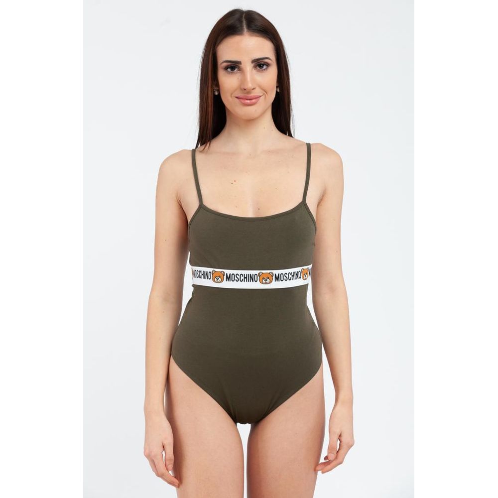 Moschino Bicolor Cotton Bodysuit Moschino