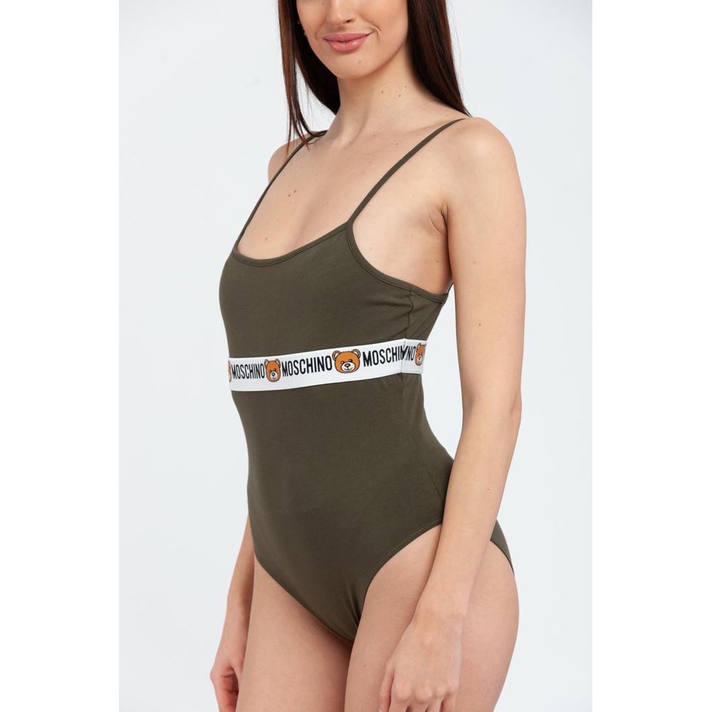 Moschino Bicolor Cotton Bodysuit Moschino