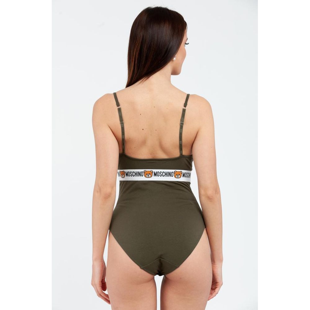 Moschino Bicolor Cotton Bodysuit Moschino