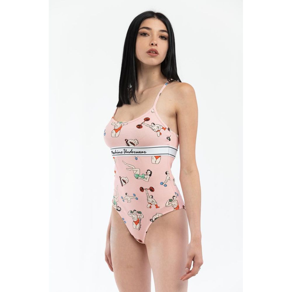 Moschino Pink Cotton Bodysuit Moschino