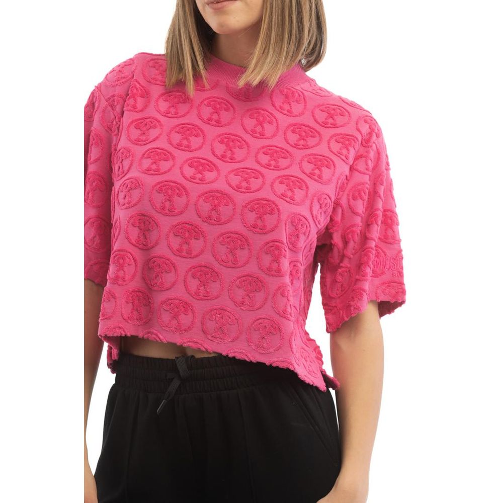 Moschino Fuchsia Cotton T-Shirt Moschino