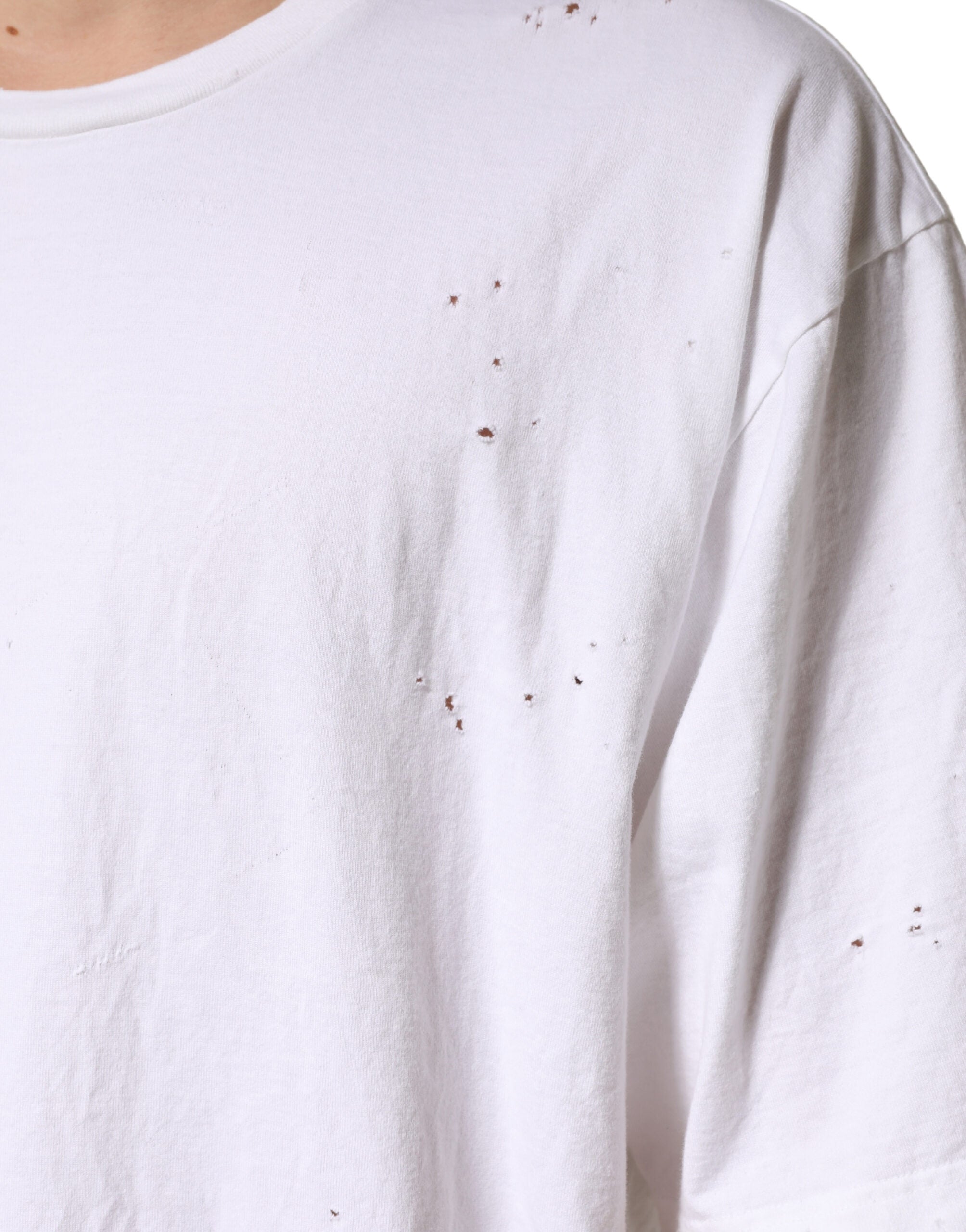 Dolce & Gabbana White Cotton Crewneck Short Sleeve T-Shirt Dolce & Gabbana