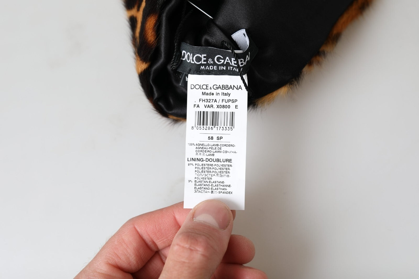 Dolce & Gabbana Brown Leopard Fur Women Bucket Capello Hat Dolce & Gabbana