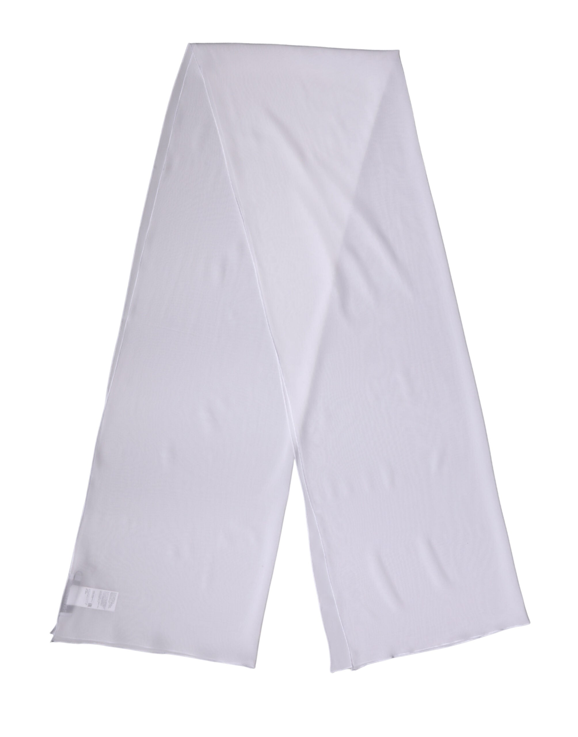 Dolce & Gabbana White Silk Neck Wrap Shawl Stole 200cm x 64cm Scarf Dolce & Gabbana