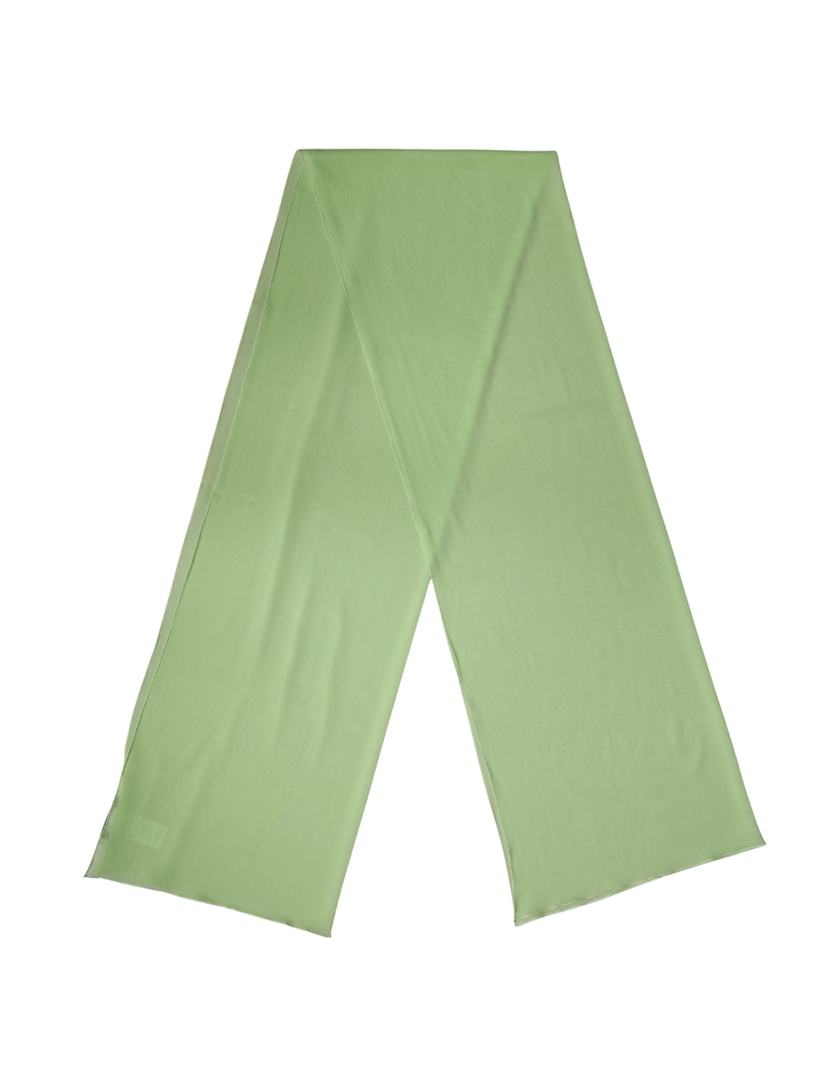 Dolce & Gabbana Light Green Silk Neck Wrap Shawl Stole 200cm x 64cm Scarf