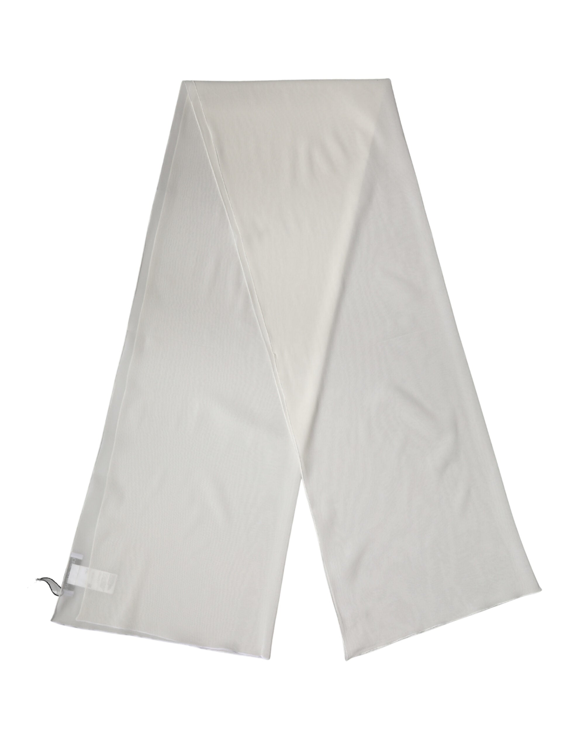 Dolce & Gabbana Off White Silk Neck Wrap Shawl Stole 200cm x 64cm Scarf Dolce & Gabbana
