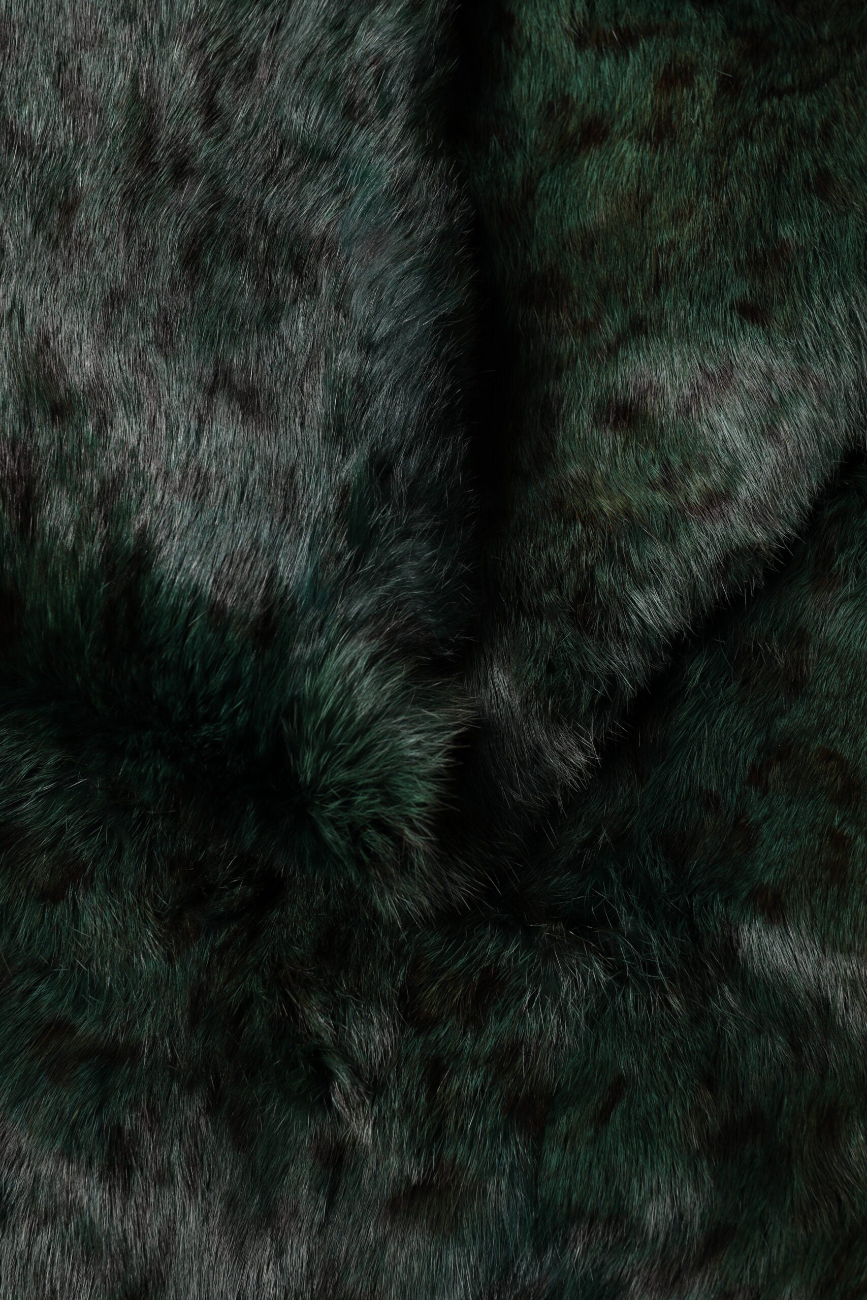Dolce & Gabbana Black Green Stripe Fur Shawl Neck Wrap 180cm x49cm Scarf Dolce & Gabbana