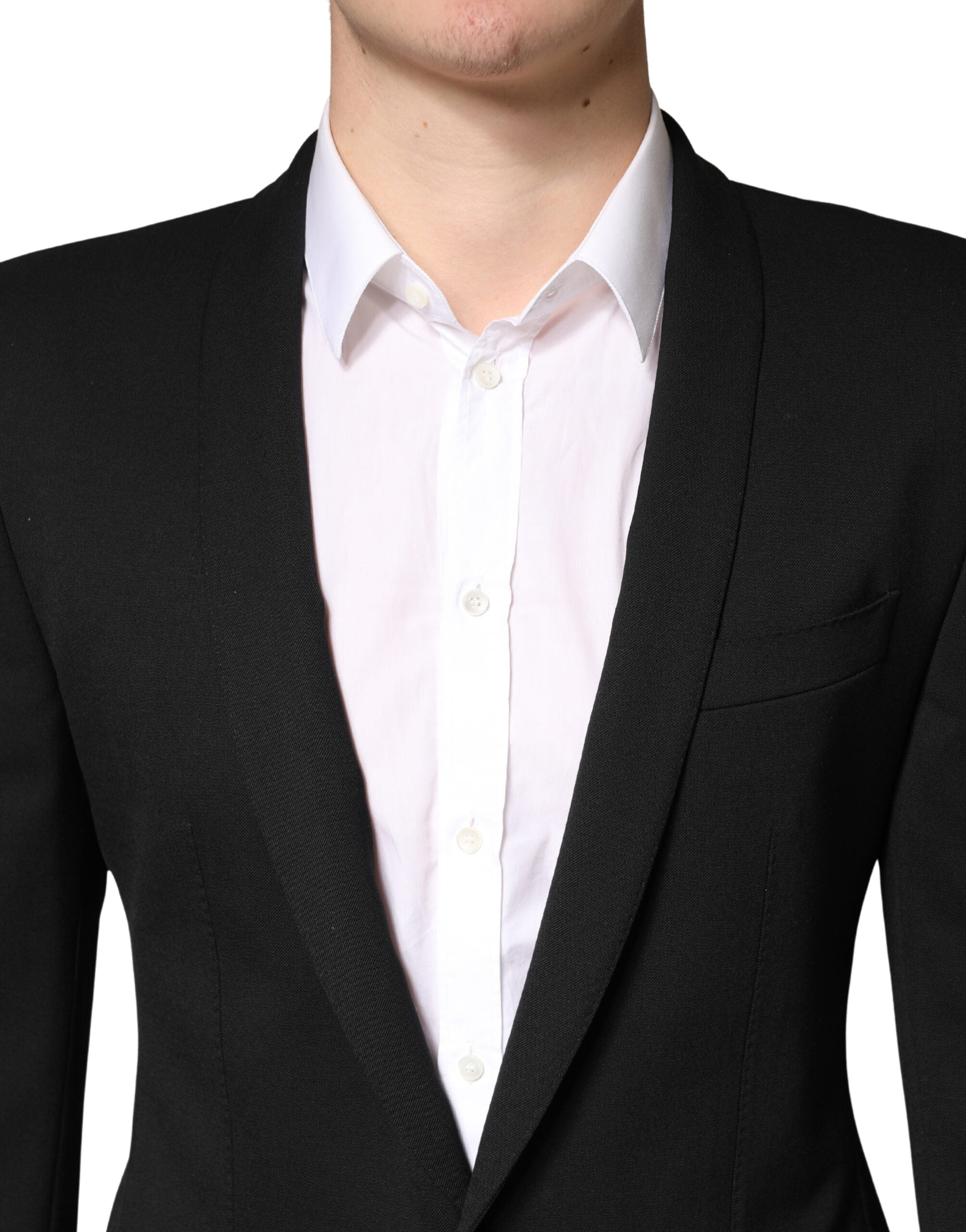 Dolce & Gabbana Black Embellished Single Breasted Blazer Dolce & Gabbana