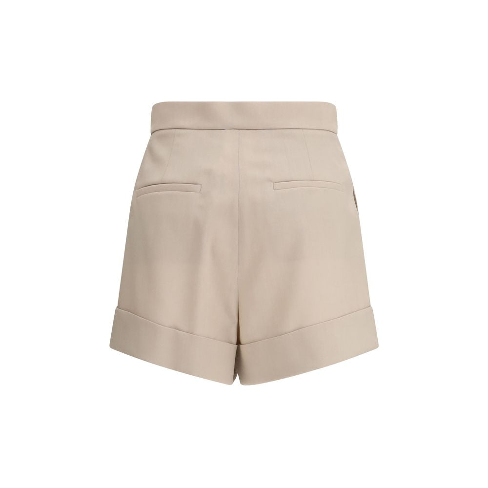 Max Mara Bicolor Fleece Wool Bermuda Shorts Max Mara