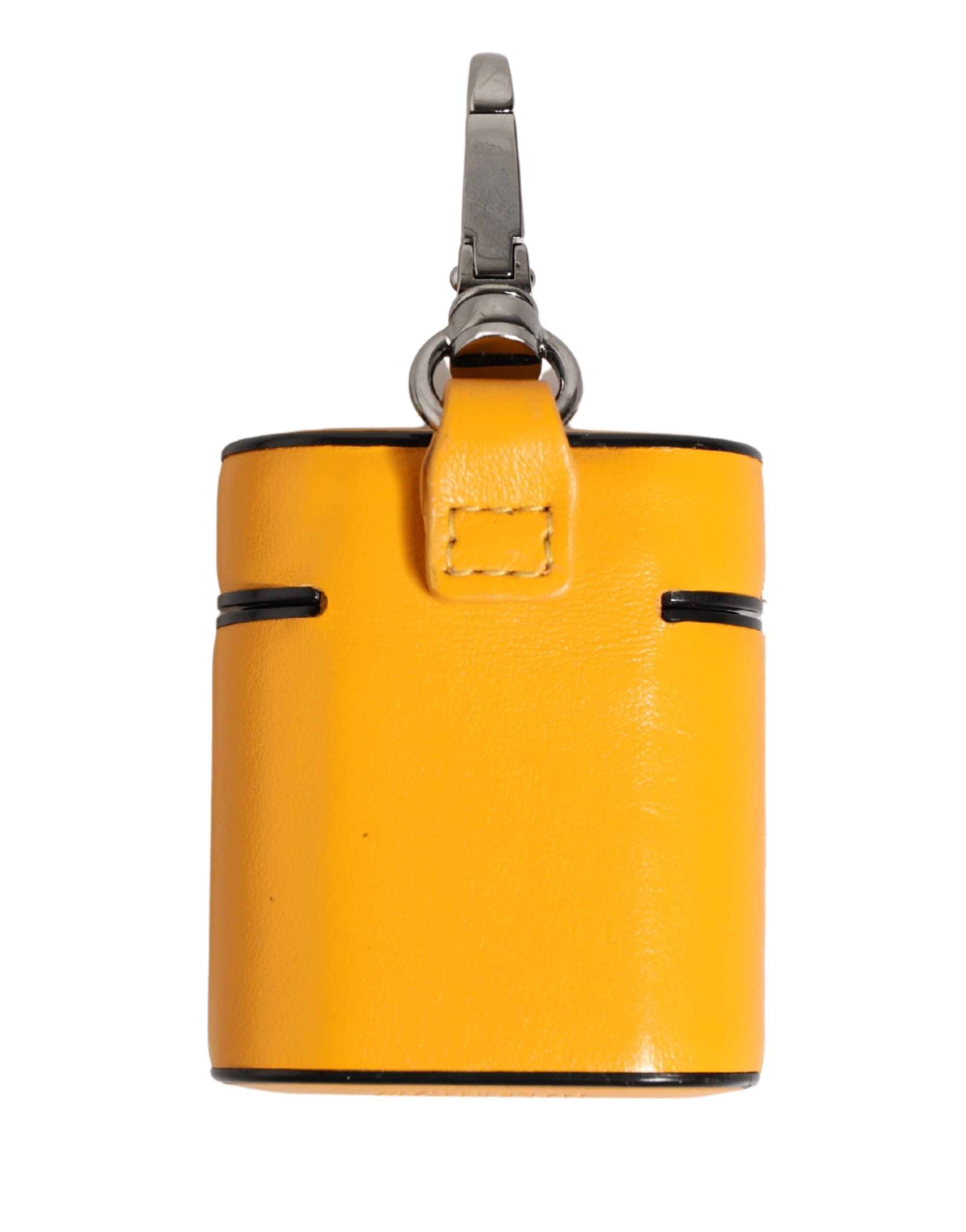 Dolce & Gabbana Case Yellow Calf Leather Logo Flip Holder Strap Airpods Dolce & Gabbana