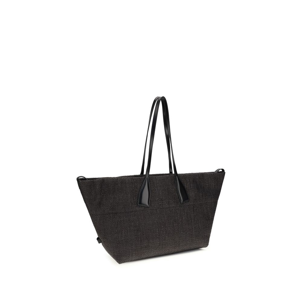 Balmain Black Raffia Shoulder Bag Balmain