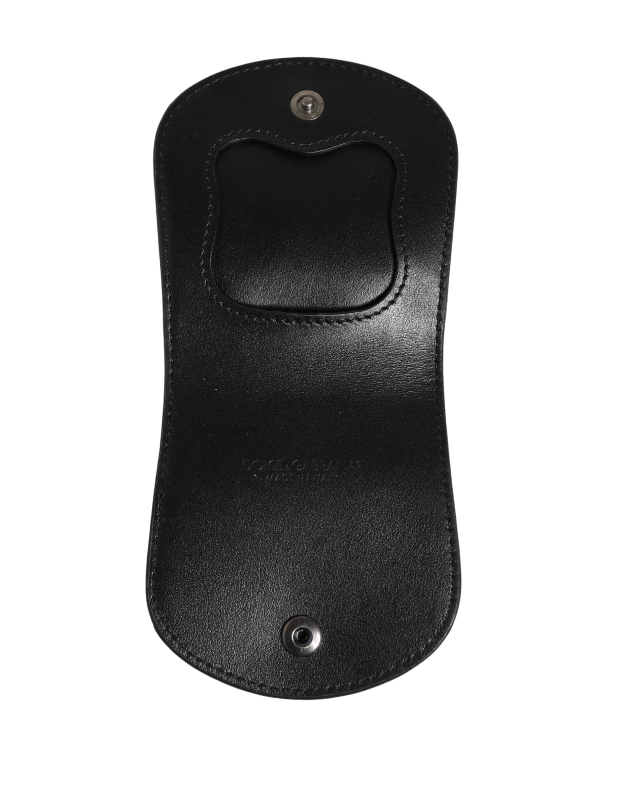 Dolce & Gabbana Black Exotic Skin Condom Case Holder Pocket Wallet Dolce & Gabbana
