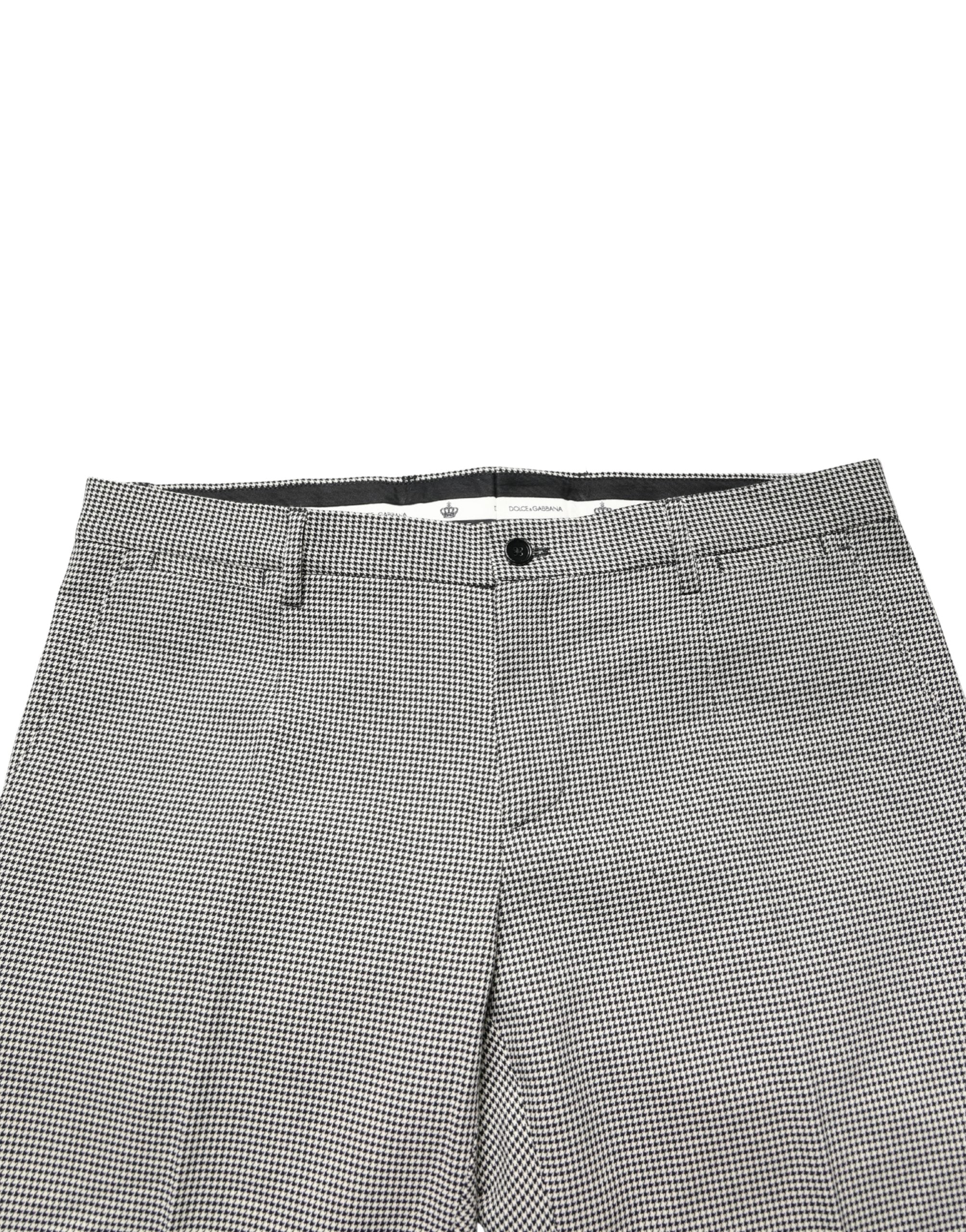 Dolce & Gabbana Gray Cotton Skinny Dress Formal Trouser Pants Dolce & Gabbana