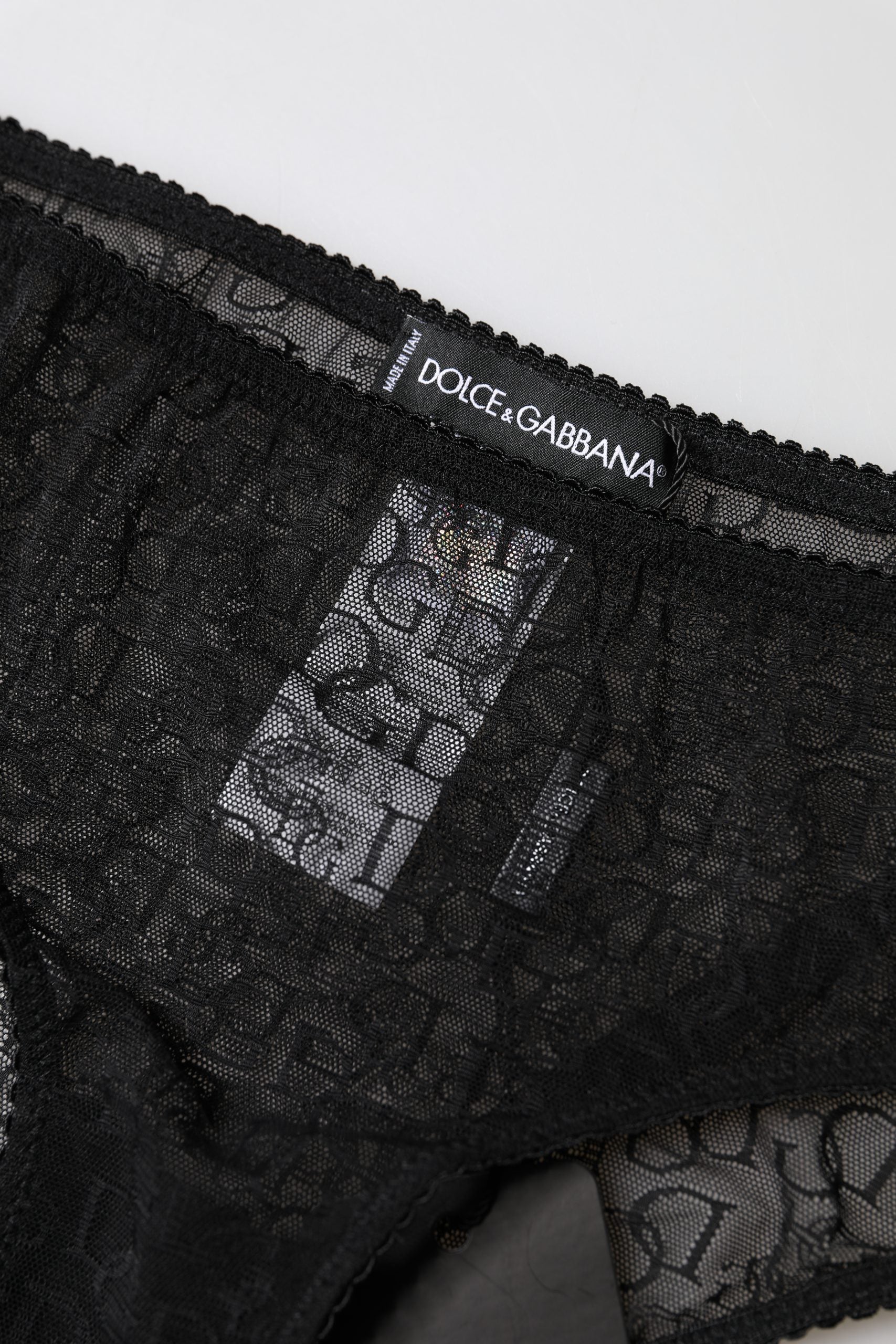 Dolce & Gabbana Black Nylon Stretch Mid Waist Brief Underwear Dolce & Gabbana